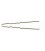 Ari Krulspelden Geribbeld Goud 60mm x 1,2mm 10 Stuks