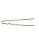 Ari Krulspelden Geribbeld Goud 60mm x 1,2mm 10 Stuks