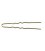 Ari Krulspelden Geribbeld Goud 65mm x 1,2mm 10 Stuks