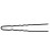 Ari Krulspelden Geribbeld Zwart 70mm x 1,2mm 16 Stuks