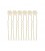A&A Haarnaalden Metaal Bloem Creme 6 Stuks