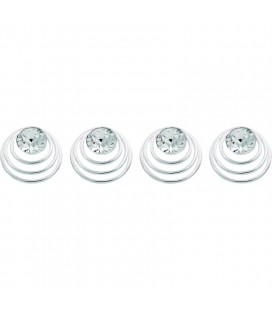 A&A Haarspiraal Strass Klein 6 Stuks
