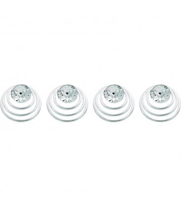 A&A Haarspiraal Strass Klein 6 Stuks