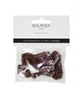 Balmain Extension Clips Large Brown 10pcs