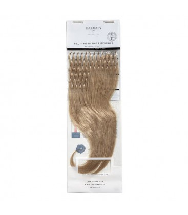 Balmain Fill-In Micro Ring Extensions Human Hair 40cm 50pcs 10A