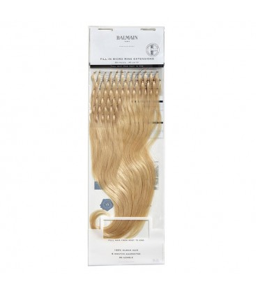 Balmain Fill-In Micro Ring Extensions Human Hair 40cm 50pcs L10