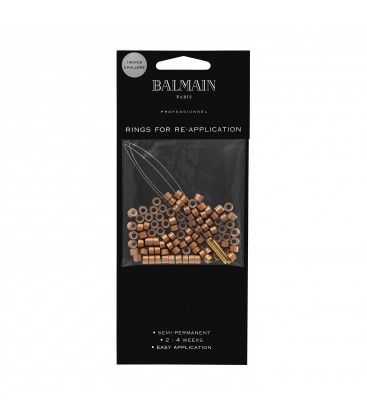 Balmain Softrings Light Brown, 2 pullers