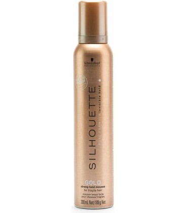 Schwarzkopf Silhouette Gold Strong Hold Mousse 200ml SALE