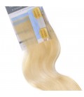 Balmain Tape Extensions + Clip Application Human Hair 25cm 2pcs 10A