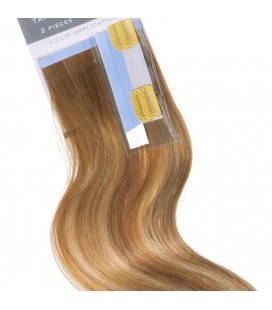 Balmain Tape Extensions + Clip Application Human Hair 25cm 2pcs 9.8G