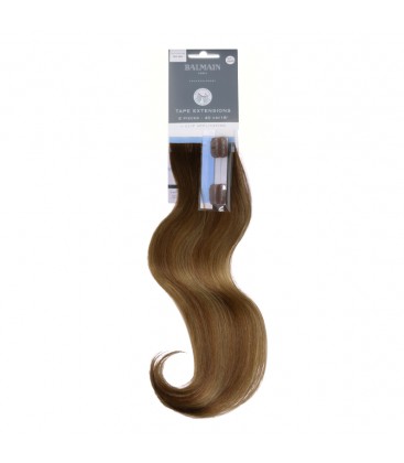 Balmain Tape Extensions + Clip Application Human Hair 25cm 2pcs 6G.8G