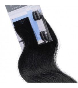 Balmain Tape Extensions + Clip Application Human Hair 25cm 2pcs 1