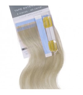 Balmain Tape Extensions + Clip Application Human Hair 40cm 2pcs 10S