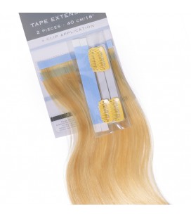 Balmain Tape Extensions + Clip Application Human Hair 40cm 2pcs 10G