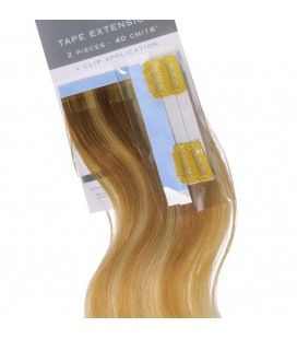 Balmain Tape Extensions + Clip Application Human Hair 40cm 2pcs 9G.10OM