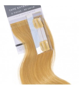 Balmain Tape Extensions + Clip Application Human Hair 40cm 2pcs 9G