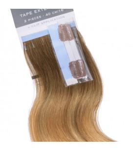 Balmain Tape Extensions + Clip Application Human Hair 40cm 2pcs 7G.8GOM