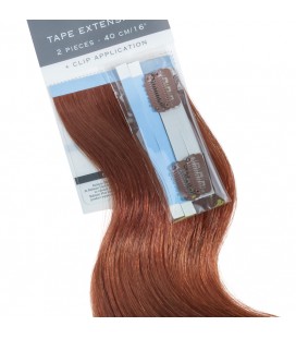 Balmain Tape Extensions + Clip Application Human Hair 40cm 2pcs 5RM