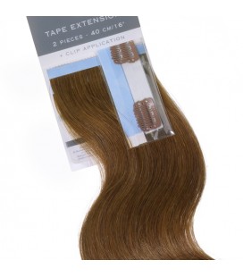 Balmain Tape Extensions + Clip Application Human Hair 40cm 2pcs L6
