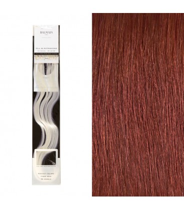 Balmain Fill-In Extensions Human Hair 45cm 10pcs Wine Red