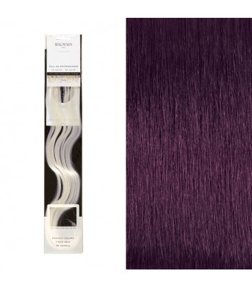 Balmain Fill-In Extensions Human Hair 45cm 10pcs Purple
