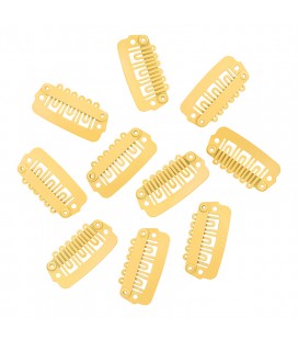 Balmain DoubleHair clips 10pcs beige