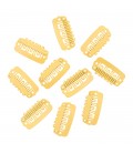 Balmain DoubleHair clips 10pcs beige