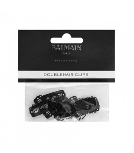 Balmain DoubleHair clips 10pcs black