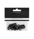 Balmain DoubleHair clips 10pcs black