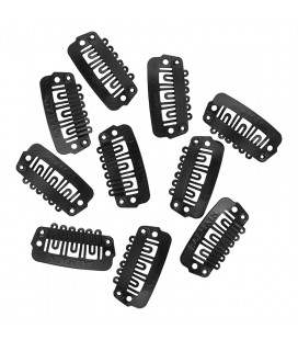 Balmain DoubleHair clips 10pcs black