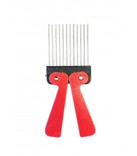 Sibel Afrokam - Retro-Seventies - Opvouwbaar - 18 x 7 cm Rood