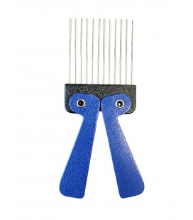 Sibel Afrokam - Retro-Seventies - Opvouwbaar - 18 x 7 cm Blauw
