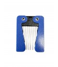 Sibel Afrokam - Retro-Seventies - Opvouwbaar - 18 x 7 cm Blauw