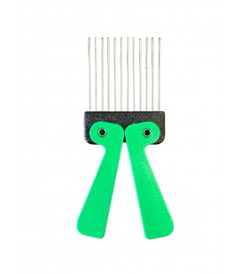 Sibel Afrokam - Retro-Seventies - Opvouwbaar - 18 x 7 cm Groen