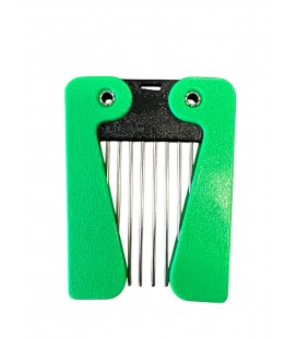 Sibel Afrokam - Retro-Seventies - Opvouwbaar - 18 x 7 cm Groen