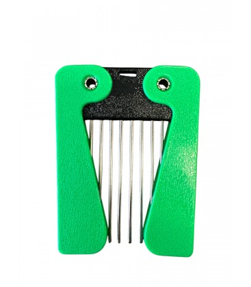 Sibel Afrokam - Retro-Seventies - Opvouwbaar - 18 x 7 cm Groen