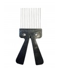 Sibel Afrokam - Retro-Seventies - Opvouwbaar - 18 x 7 cm Zwart